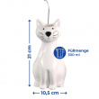 Hanging humidifier, Ceramic, Set of 2, NICE WHITE CATS, White