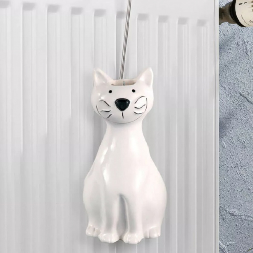 Hanging humidifier, Ceramic, Set of 2, NICE WHITE CATS, White in the group Storage / Laundry and care at SmartaSaker.se (41667)