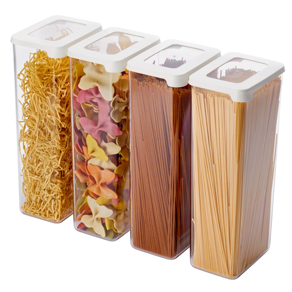 Airtight container Spagetti, 2,25 L, VISION, Clear / White in the group Storage / Kitchen storage / Storage bins and jars / SmartStore at SmartaSaker.se (41671)