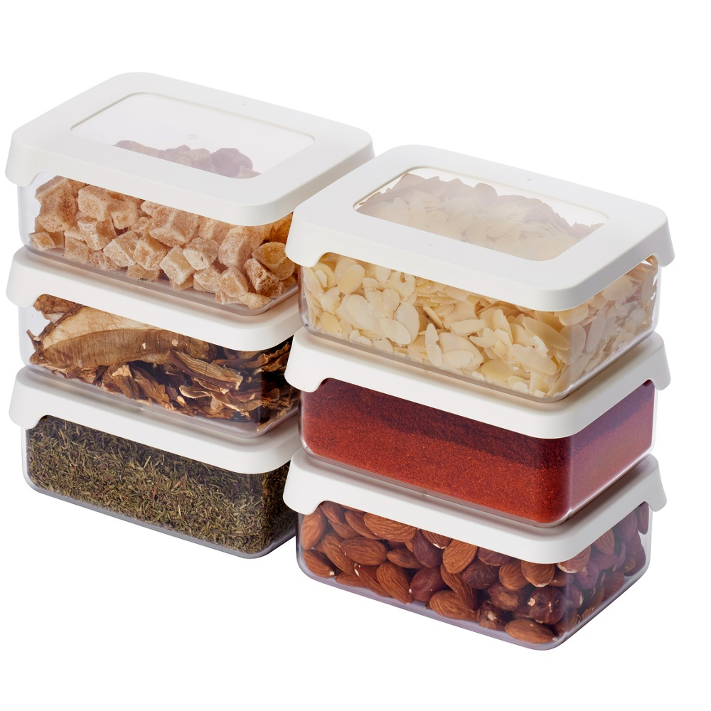 Transparent container, Airtight, 0,35 L, VISION, Clear / White in the group Storage / Kitchen storage / Storage bins and jars / SmartStore at SmartaSaker.se (41673)