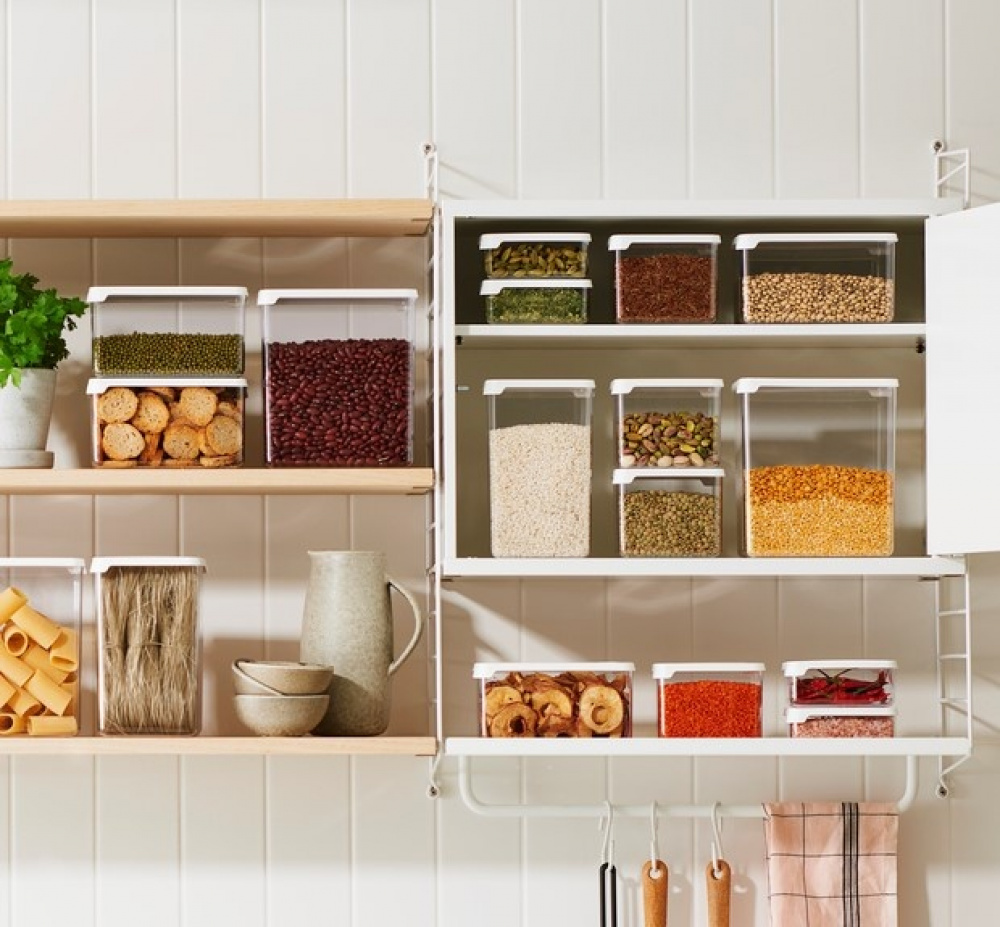 Transparent container, Airtight, 0,35 L, VISION, Clear / White in the group Storage / Kitchen storage / Storage bins and jars / SmartStore at SmartaSaker.se (41673)