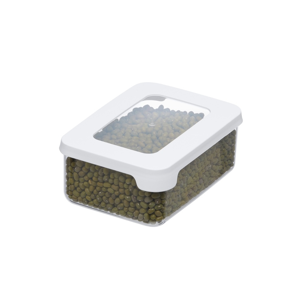 Transparent container, Airtight, 0,35 L, VISION, Clear / White in the group Storage / Kitchen storage / Storage bins and jars / SmartStore at SmartaSaker.se (41673)