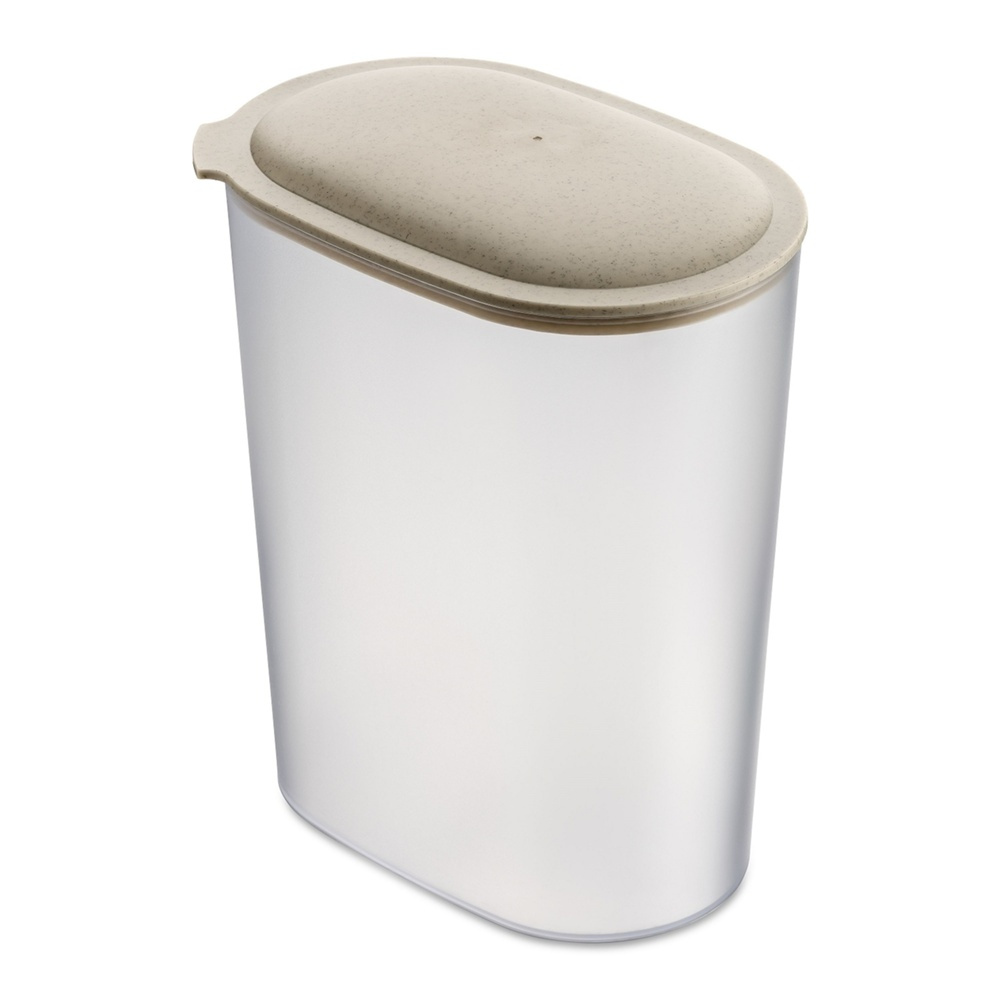 Container, Airtight, 2,5 L, KOIZOL CONNECT ORGANIC OVAL STORAGE LARGE, Transparent / Beige in the group Storage / Kitchen storage at SmartaSaker.se (41679)