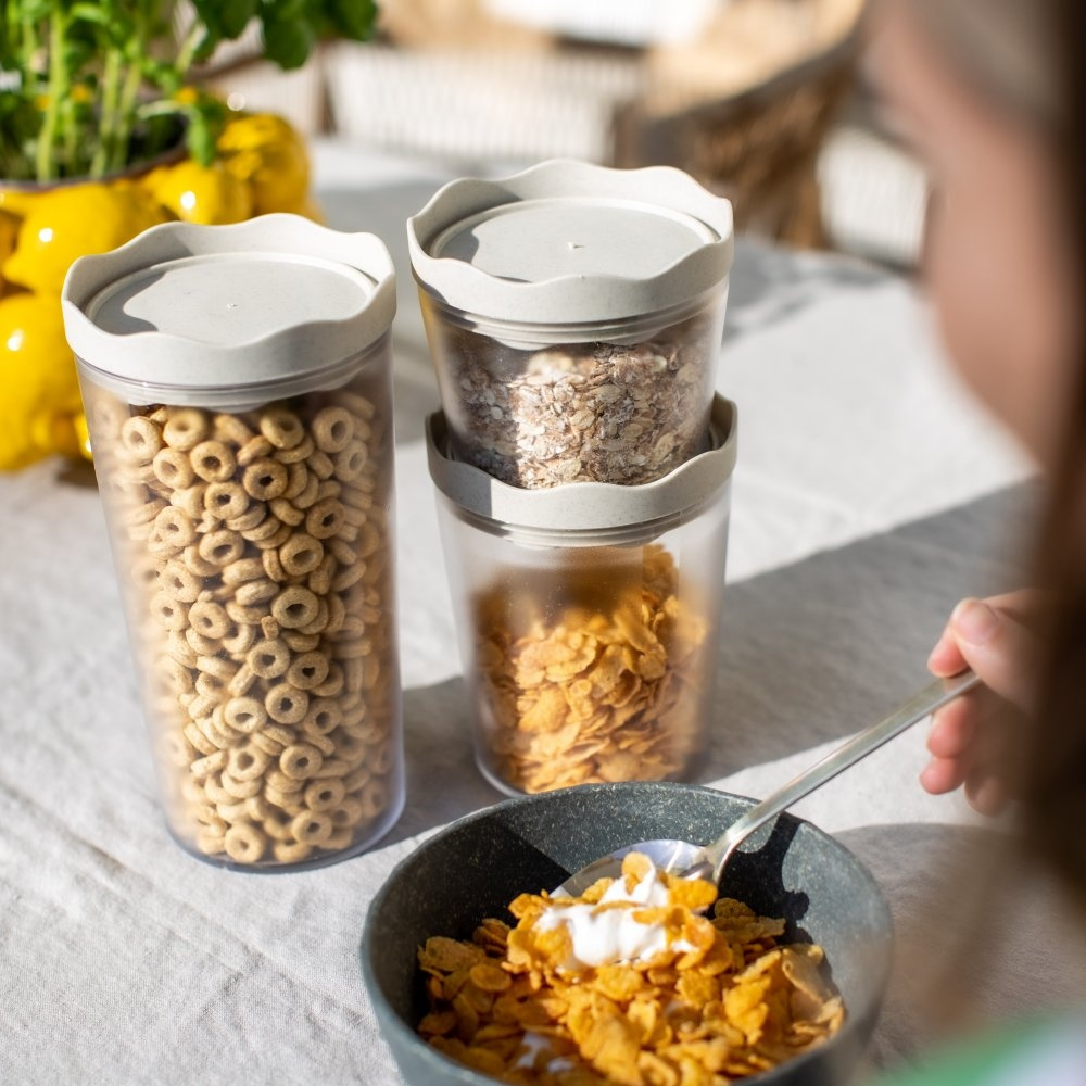 Transparent container, Airtight, 300 ml, KOIZOL PRINCE ORGANIC SMALL, Clear / Beige in the group Storage / Kitchen storage / Storage bins and jars at SmartaSaker.se (41680)