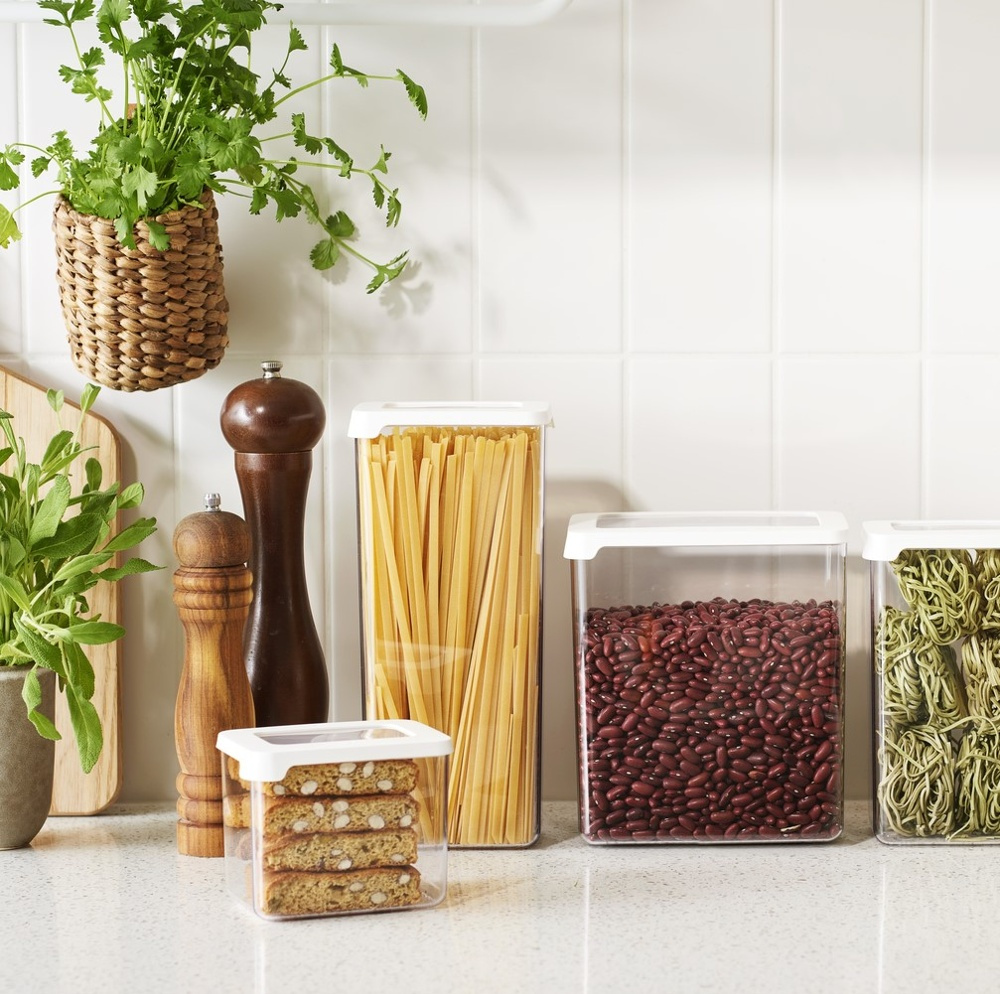 Transparent container, Large, 3,5 L, Airtight, VISION, Clear / White in the group Storage / Kitchen storage / Storage bins and jars / SmartStore at SmartaSaker.se (41682)