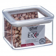 Airtight container, Square, 0,5 L, ESKE SMALL, 10,4 x 10,4 x H 7 cm, Clear / White Airtight container, Square, 0,5 L, ESKE SMALL, 10,4 x 10,4 x H 7 cm, Clear / White
