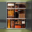 Airtight container, Square, 2 L, ESKE BAMBOO XL, 10,4 x 10,4 x H 27,5 cm, Clear / Nature Airtight container, Square, 2 L, ESKE BAMBOO XL, 10,4 x 10,4 x H 27,5 cm, Clear / Nature