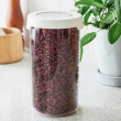 Transparent container, Airtight, Round, 1,45, VISION, Ø 11,5 x H 20 cm, Clear / White Transparent container, Airtight, Round, 1,45, VISION, Ø 11,5 x H 20 cm, Clear / White
