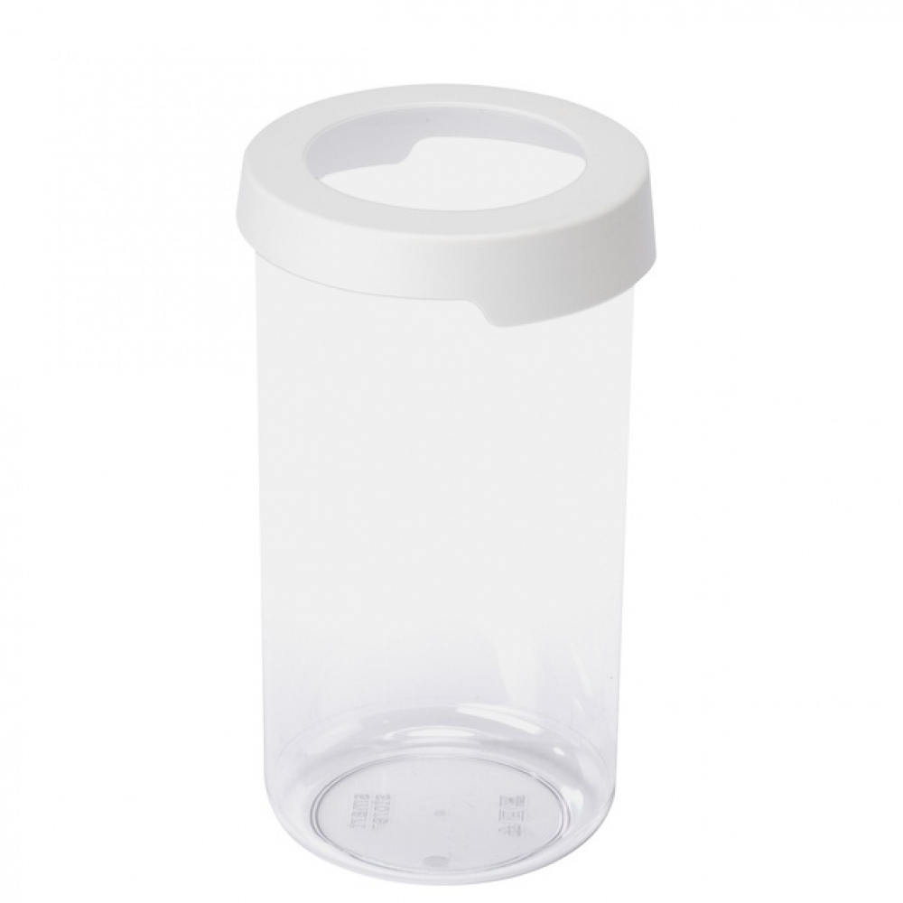 Transparent container, Airtight, Round, 1,45, VISION, Ø 11,5 x H 20 cm, Clear / White in the group Storage / Kitchen storage / Storage bins and jars / SmartStore at SmartaSaker.se (41702)