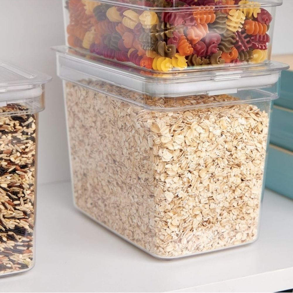 Airtight Container, 2,1 L, iD FRESH MEDIUM TALL CANISTER, 13 x 20,5 x H 15 cm, Transparent in the group Storage / Kitchen storage / Storage jars at SmartaSaker.se (41704)