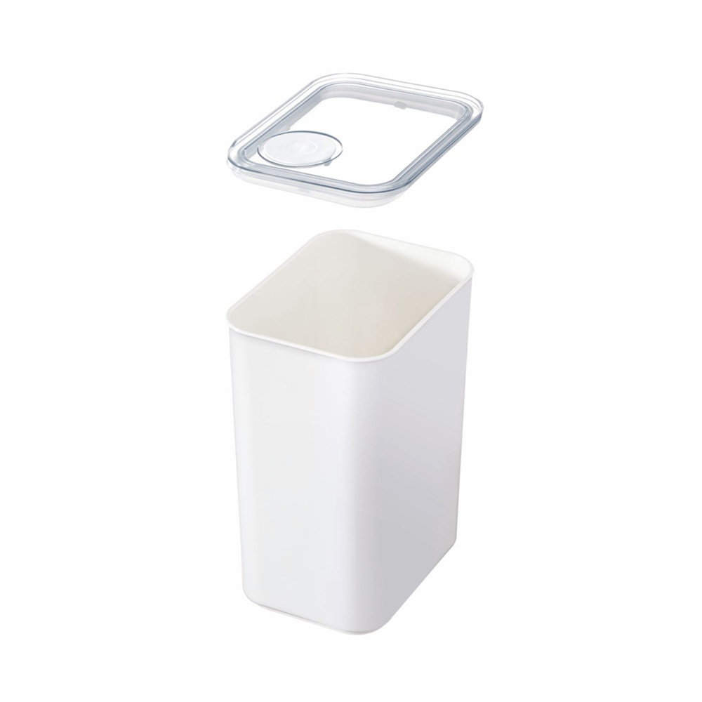 Airtight Container, iD POUR LID LARGE CANISTER, 12,1 x 16,2 x H 22,2 cm, White / Transparent in the group Storage / Kitchen storage / Storage bins and jars at SmartaSaker.se (41705)