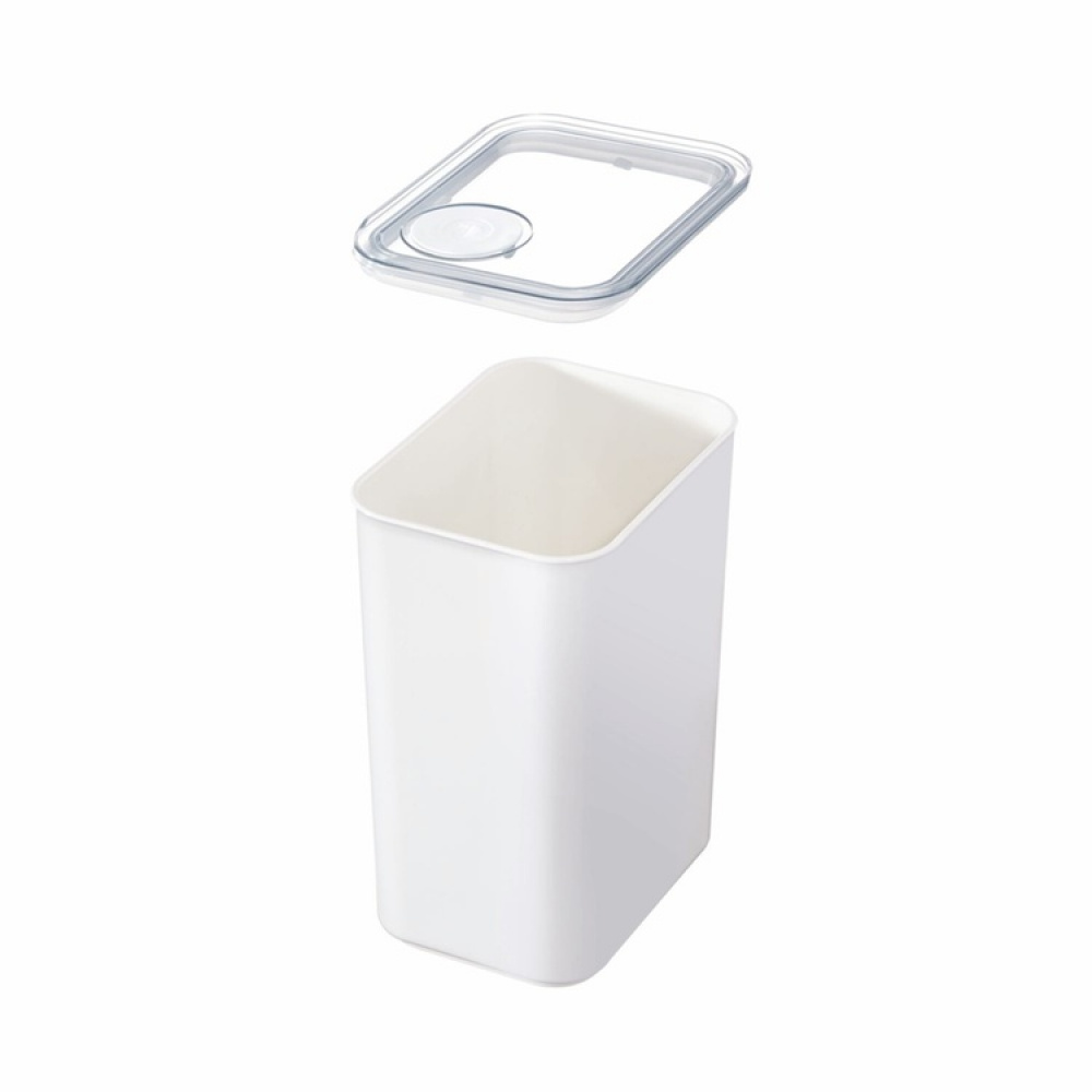 Airtight Container, iD POUR LID LARGE CANISTER, 12,1 x 16,2 x H 22,2 cm, White / Transparent in the group Storage / Kitchen storage / Storage jars at SmartaSaker.se (41705)
