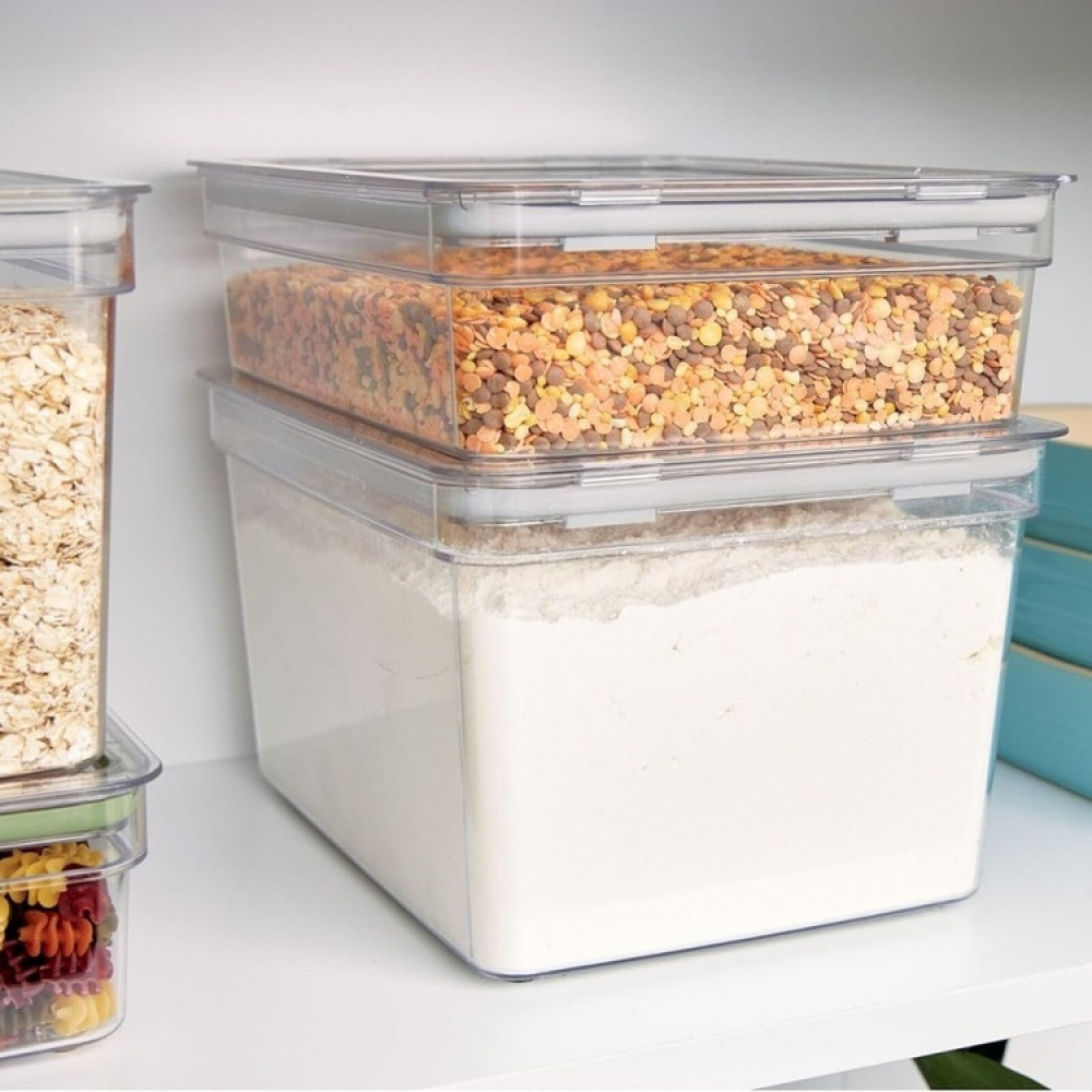 Airtight Container, 2 L, iD FRESH SHORT CANISTER, 20 x 26,5 x H 8 cm , Transparent in the group Storage / Kitchen storage / Storage jars at SmartaSaker.se (41709)