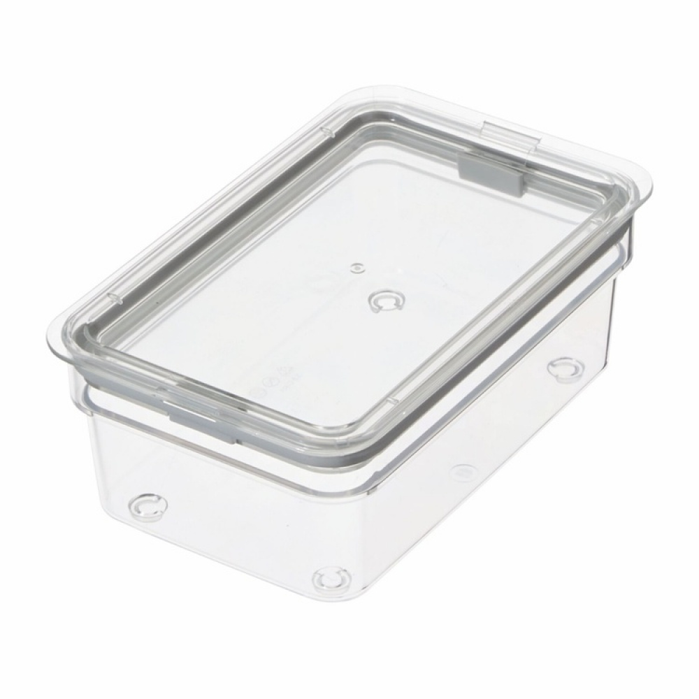 Airtight Container, iD FRESH SHORT CANISTER, 13 x 20,5 x H 8 cm , Transparent in the group Storage / Kitchen storage / Storage jars / iDesign storage jars at SmartaSaker.se (41710)