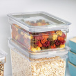 Airtight Container, iD FRESH SHORT CANISTER, 13 x 20,5 x H 8 cm , Transparent 