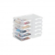 Box, Small, SMARTSTORE 1L HOME, 21 x 17 x H 6 cm, Clear / White Box, Small, SMARTSTORE 1L HOME, 21 x 17 x H 6 cm, Clear / White