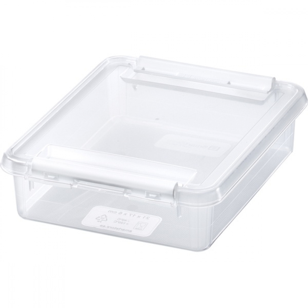 Box, Small, SMARTSTORE 1L HOME, 21 x 17 x H 6 cm, Clear / White in the group Storage / Storage boxes / SmartStore storage boxes at SmartaSaker.se (41719)