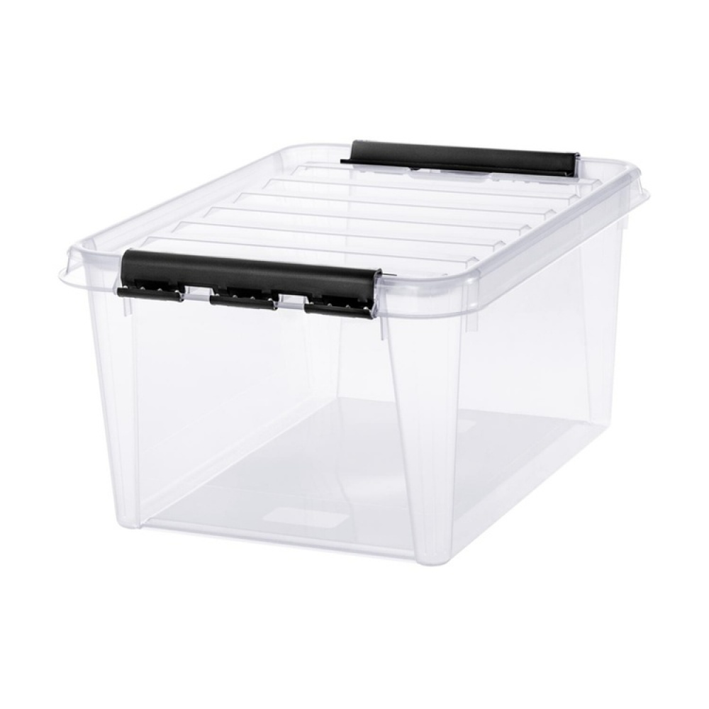 Storage Box, SMARTSTORE 31L, CLASSIC, 50 x 39 x H26 cm, Transparent / Black in the group Storage / Popular brands / SmartStore at SmartaSaker.se (41720)