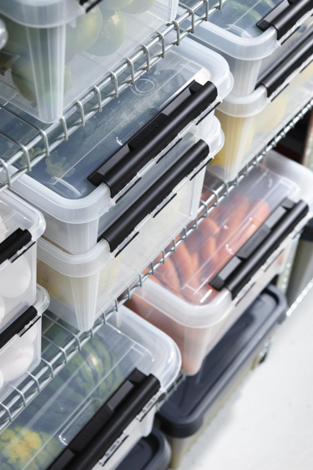 Storage Box, SMARTSTORE 31L, CLASSIC, 50 x 39 x H26 cm, Transparent / Black in the group Storage / Kitchen storage / Storage bins and jars / SmartStore at SmartaSaker.se (41720)