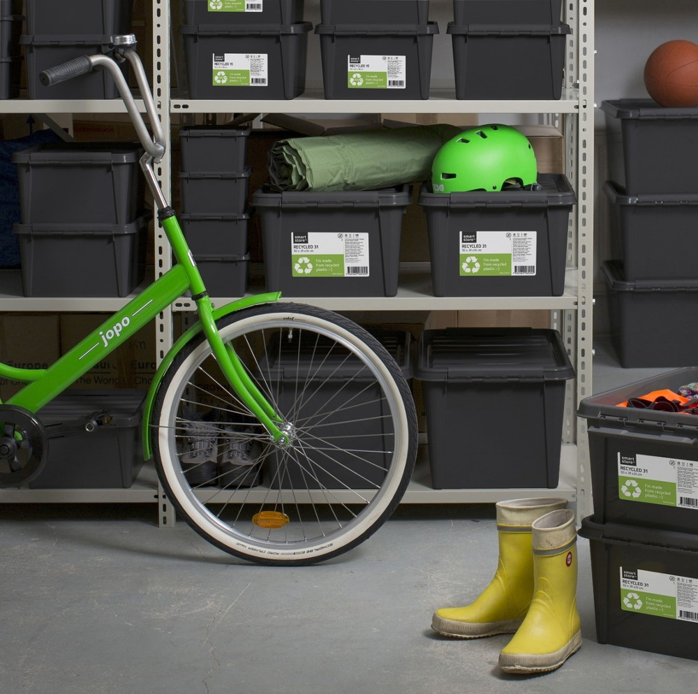 Storage Box, SMARTSTORE 66L RECYCLED XL, 59 x 39 x H 43 cm, Grey in the group Storage / Kitchen storage / Storage bins and jars / SmartStore at SmartaSaker.se (41721)