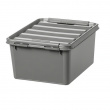 Storage Box, Recycled plastic, SMARTSTORE 14L RECYCLED, 40 x 30 x H18 cm, Grey Storage Box, Recycled plastic, SMARTSTORE 14L RECYCLED, 40 x 30 x H18 cm, Grey