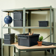 Storage Box, Recycled plastic, SMARTSTORE 31L RECYCLED, 50 x 39 x H 26 cm, Dark Grey Storage Box, Recycled plastic, SMARTSTORE 31L RECYCLED, 50 x 39 x H 26 cm, Dark Grey