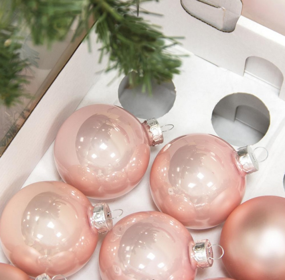 Storage box, With handle, 22L, CHRISTMAS ORNAMENTS, 40 x 30 x H 26 cm, Clear / red in the group Storage / Storage room and garage at SmartaSaker.se (41725)