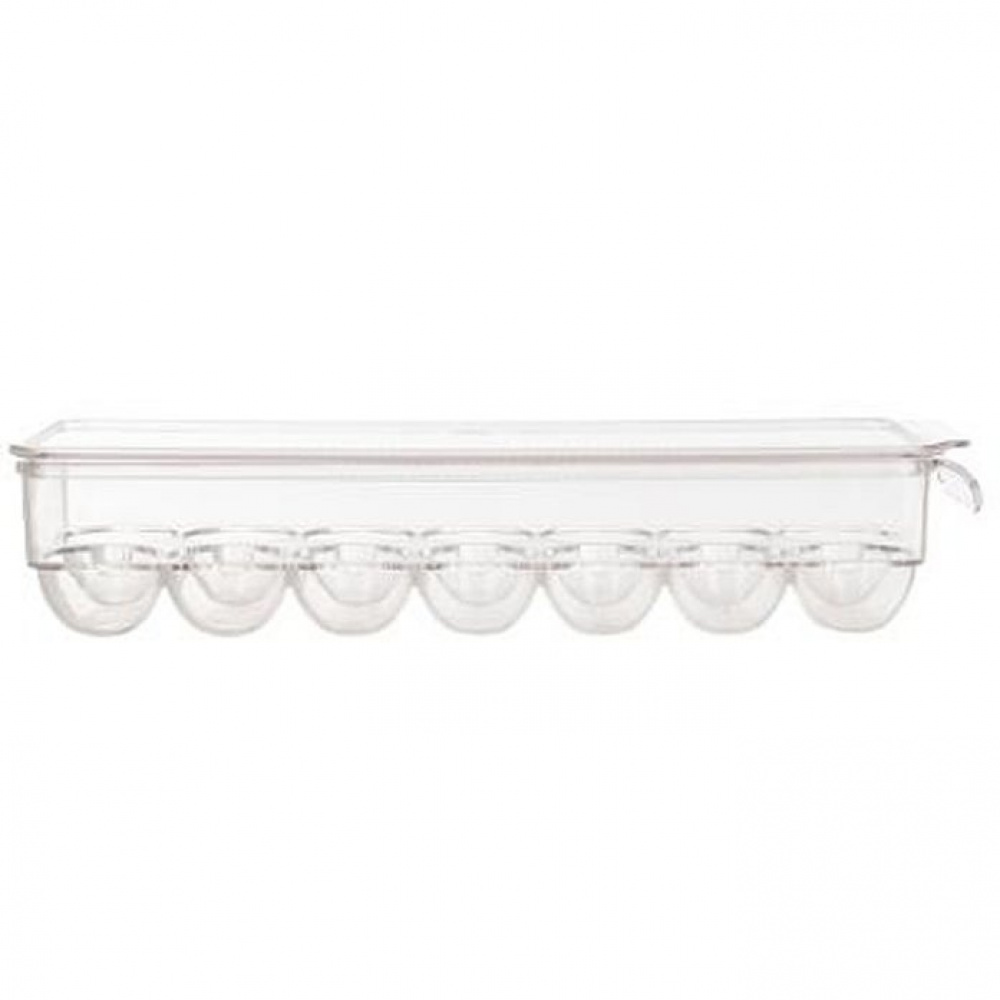 Fridge storage with lid, for 14 Eggs, Slim, RANGEMENT FRIGO, 37 x 11 x H 7,6 cm, Clear in the group Storage / Kitchen storage / Fridge storage at SmartaSaker.se (41727)