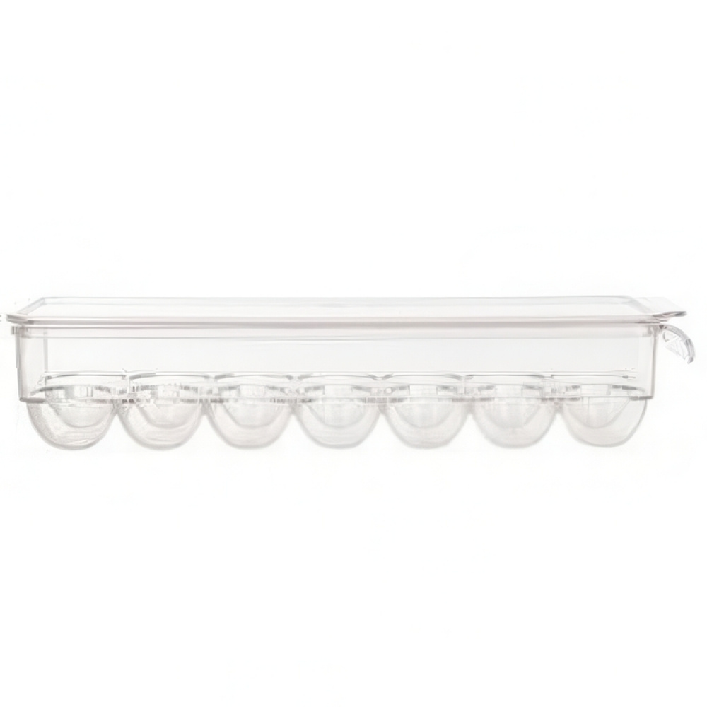 Fridge storage with lid, for 14 Eggs, Slim, RANGEMENT FRIGO, 37 x 11 x H 7,6 cm, Clear in the group Storage / Kitchen storage / Fridge storage at SmartaSaker.se (41727)