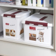 Box with handle, 22 L, PET STORAGE BOX LARGE, 40 x 30 x H 26 cm, White / Bordaux Box with handle, 22 L, PET STORAGE BOX LARGE, 40 x 30 x H 26 cm, White / Bordaux