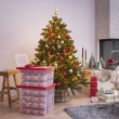 Storage box, 45L, XL GLITTER BOX , 48 x 36,5 x H 36,5 cm, Clear/ Red Storage box, 45L, XL GLITTER BOX , 48 x 36,5 x H 36,5 cm, Clear/ Red
