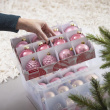 Storage box, 45L, XL GLITTER BOX , 48 x 36,5 x H 36,5 cm, Clear/ Red Storage box, 45L, XL GLITTER BOX , 48 x 36,5 x H 36,5 cm, Clear/ Red