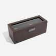 Watch Box with glas lid, Oblong, STACKERS WATCH BOX, 24,5 x 10 x H 9,5 cm