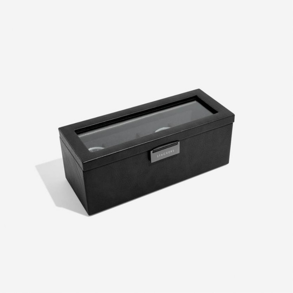 Watch Box with glas lid, Oblong, STACKERS WATCH BOX, 24,5 x 10 x H 9,5 cm in the group Storage / Bedroom storage / Watch boxes at SmartaSaker.se (41740)