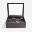 Watch Box with glas lid, STACKERS 8 PIECE WATCH BOX, 19,5 x 24 x H 9,5 cm