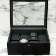 Watch Box with glas lid, STACKERS 8 PIECE WATCH BOX, 19,5 x 24 x H 9,5 cm