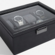 Watch Box with glas lid, STACKERS 8 PIECE WATCH BOX, 19,5 x 24 x H 9,5 cm