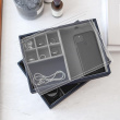 Watch & Accessories Box, STACKERS WATCH & VALET, 18 x 26 x H 15cm, Navy