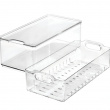 Storage Box with colander , THE HOME EDIT LARGE BERRY BIN, 15,2 x 30,5 x H10,8 cm, Transparent Storage Box with colander , THE HOME EDIT LARGE BERRY BIN, 15,2 x 30,5 x H10,8 cm, Transparent
