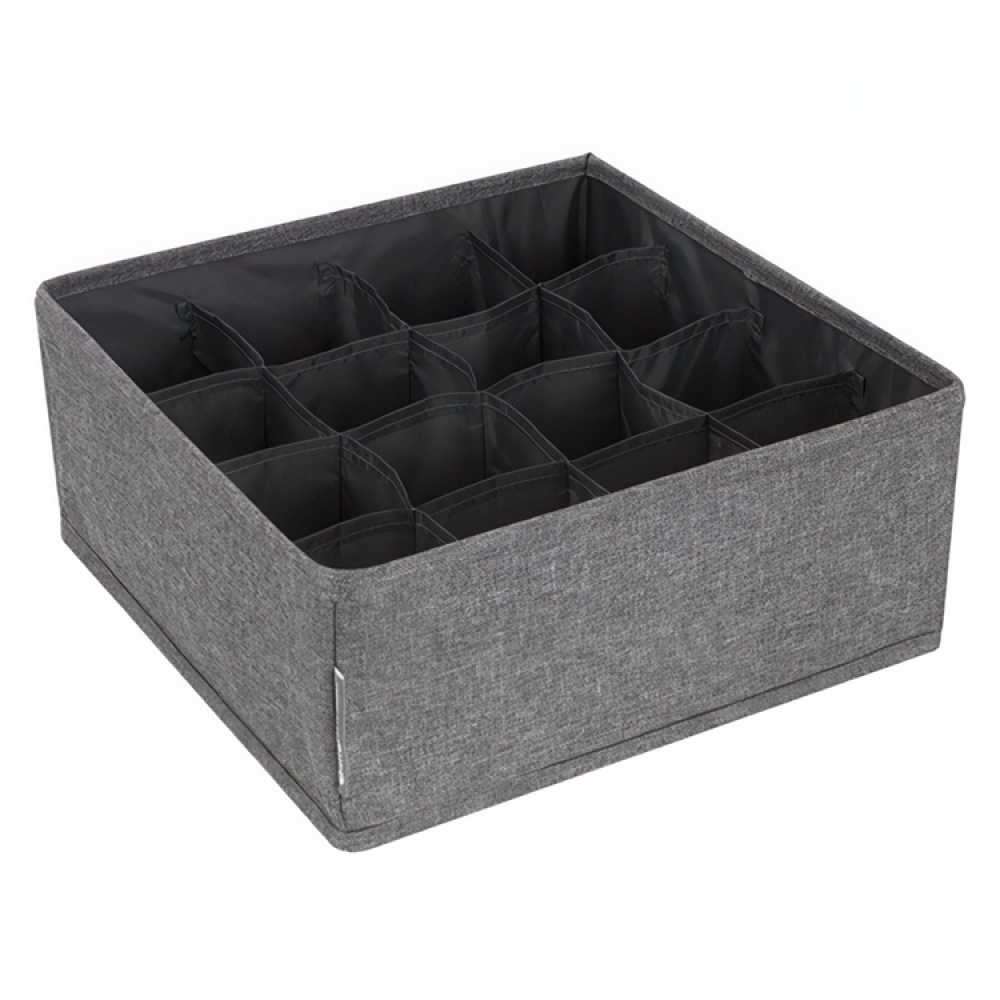Drawer Organizer, 16 compartments, BIGSO SOFT SQUARE STORAGE, 29 x 29 x H 11 cm in the group Storage / Wardrobe storage / Sorting boxes at SmartaSaker.se (41761)