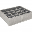 Organizer, 16 compartments, ORGA DRAWER ORGANIZER, 35 x 31 x H 11 cm, Beige - Grey Organizer, 16 compartments, ORGA DRAWER ORGANIZER, 35 x 31 x H 11 cm, Beige - Grey