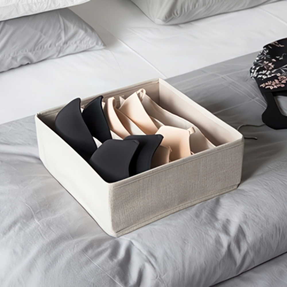 Drawer Organizer, 6 compartments, BIGSO SOFT SQUARE STORAGE, 29 x 29 x H 11 cm in the group Storage / Wardrobe storage / Sorting boxes at SmartaSaker.se (41764)