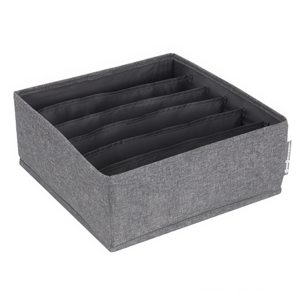 Drawer Organizer, 6 compartments, BIGSO SOFT SQUARE STORAGE, 29 x 29 x H 11 cm in the group Storage / Wardrobe storage / Sorting boxes at SmartaSaker.se (41764)
