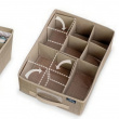 Dresser organizer, Adjustable compartments, VITA ECO DRAWER ORGANISER, 35 x 26,5 x H 12 cm, Brown Dresser organizer, Adjustable compartments, VITA ECO DRAWER ORGANISER, 35 x 26,5 x H 12 cm, Brown