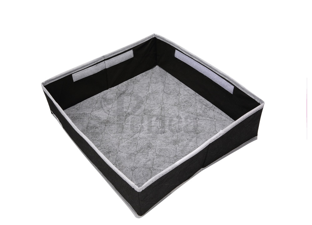 Drawer organiser, 30 compartments, FOSY, 32 x 32 x H 10 cm, Black in the group Storage / Wardrobe storage / Sorting boxes at SmartaSaker.se (41766)
