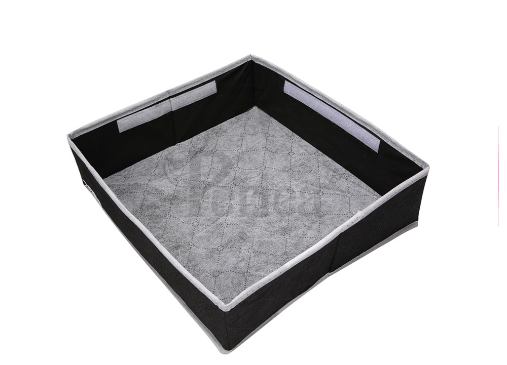 Drawer organiser, 30 compartments, FOSY, 32 x 32 x H 10 cm, Black in the group Storage / Wardrobe storage / Sorting boxes at SmartaSaker.se (41766)