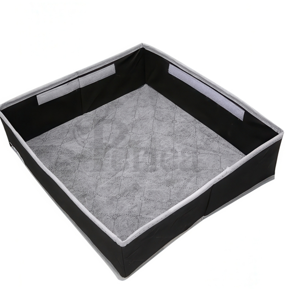 Drawer organiser, 30 compartments, FOSY, 32 x 32 x H 10 cm, Black in the group Storage / Wardrobe storage / Sorting boxes at SmartaSaker.se (41766)