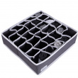 Drawer organiser, 30 compartments, OLA, 34 x 32 x H10cm, Dark grey Drawer organiser, 30 compartments, OLA, 34 x 32 x H10cm, Dark grey