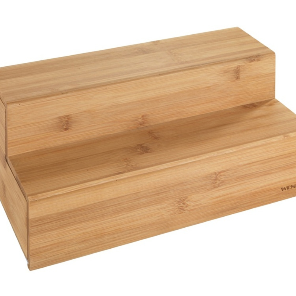 Staircase storage for tea bags, BAMBOO, 33 x 15 x H 17,5 cm, Brown in the group Storage / Kitchen storage / Storage jars at SmartaSaker.se (41770)