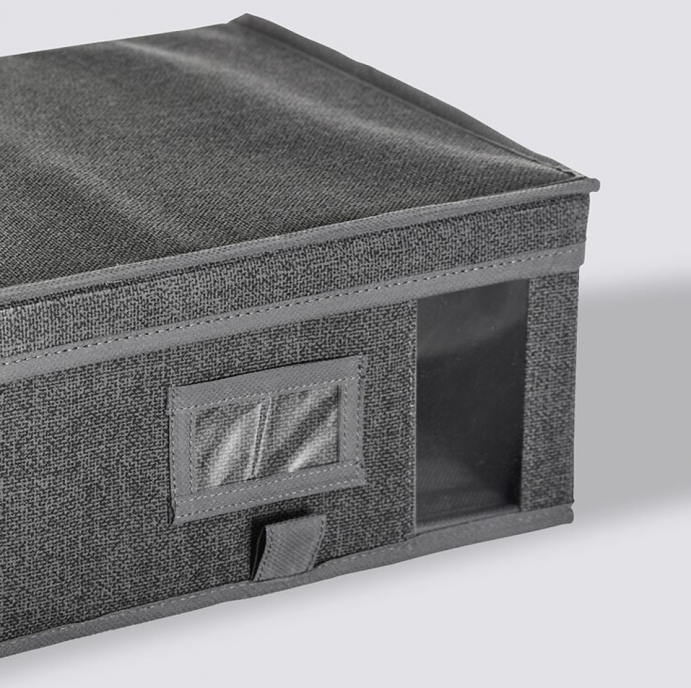 Box with lid, ORSO STORAGE BOX SMALL, 30 x 30 x H 15 cm, Dark Grey in the group Storage / Storage boxes at SmartaSaker.se (41772)